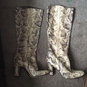 Sam Edelman Snake skin boots knee high boots